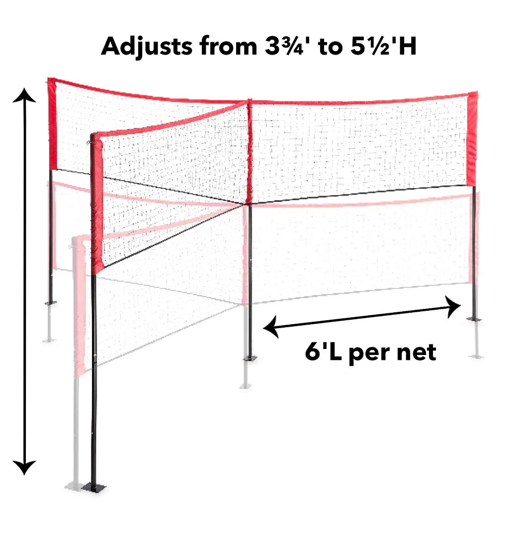 3 Way Game Set- badminton, volleyball and tennis