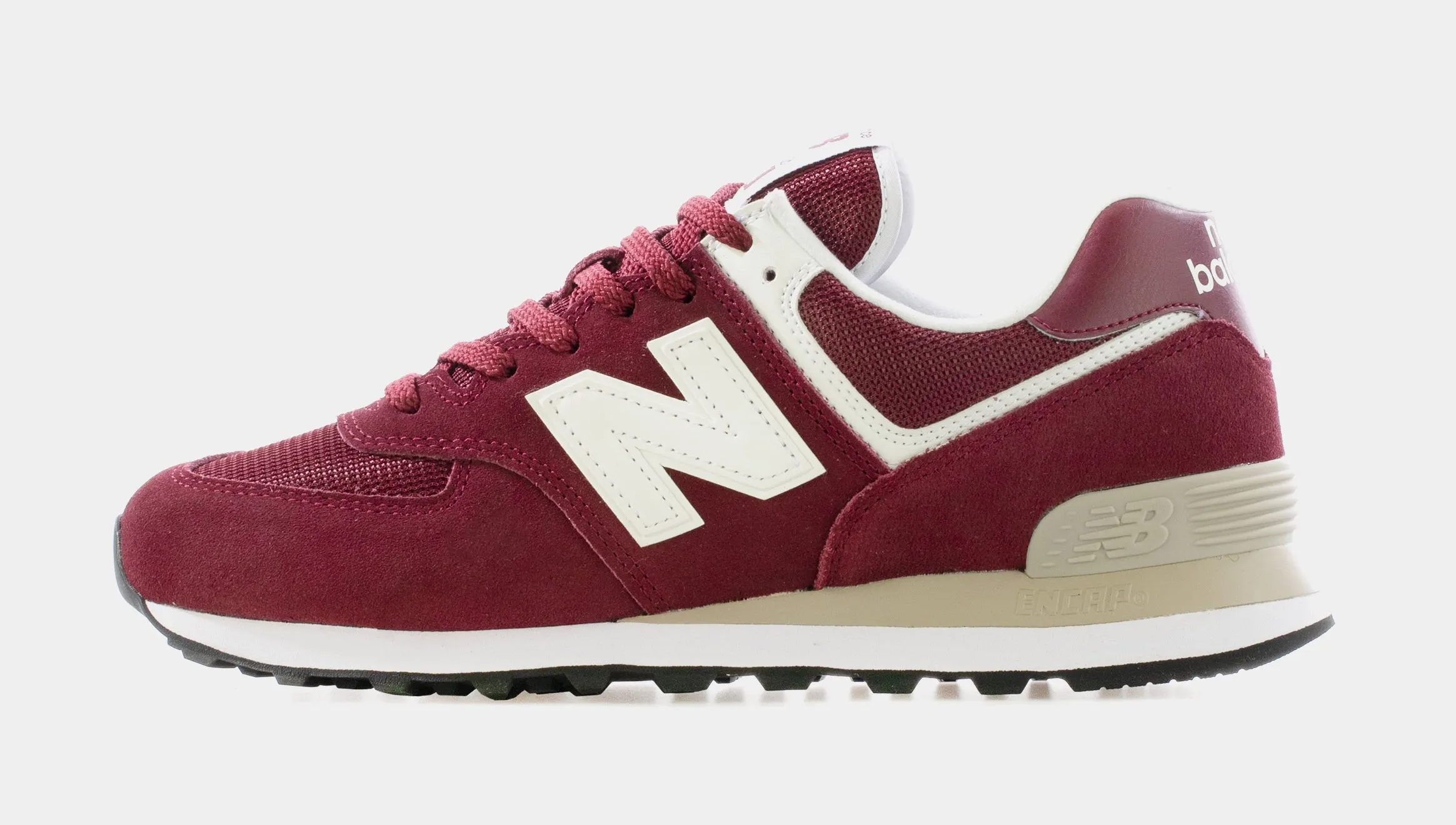 574 Mens Lifestyle Shoes (Burgundy/White)