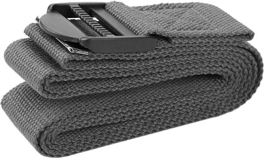 7-Piece Set - Include Yoga Mat with Carrying Strap, 2 Yoga Blocks, Yoga Mat Towel, Yoga Hand Towel, Yoga Strap and Yoga Knee Pad (Gray, 1/2"-Thick Mat)