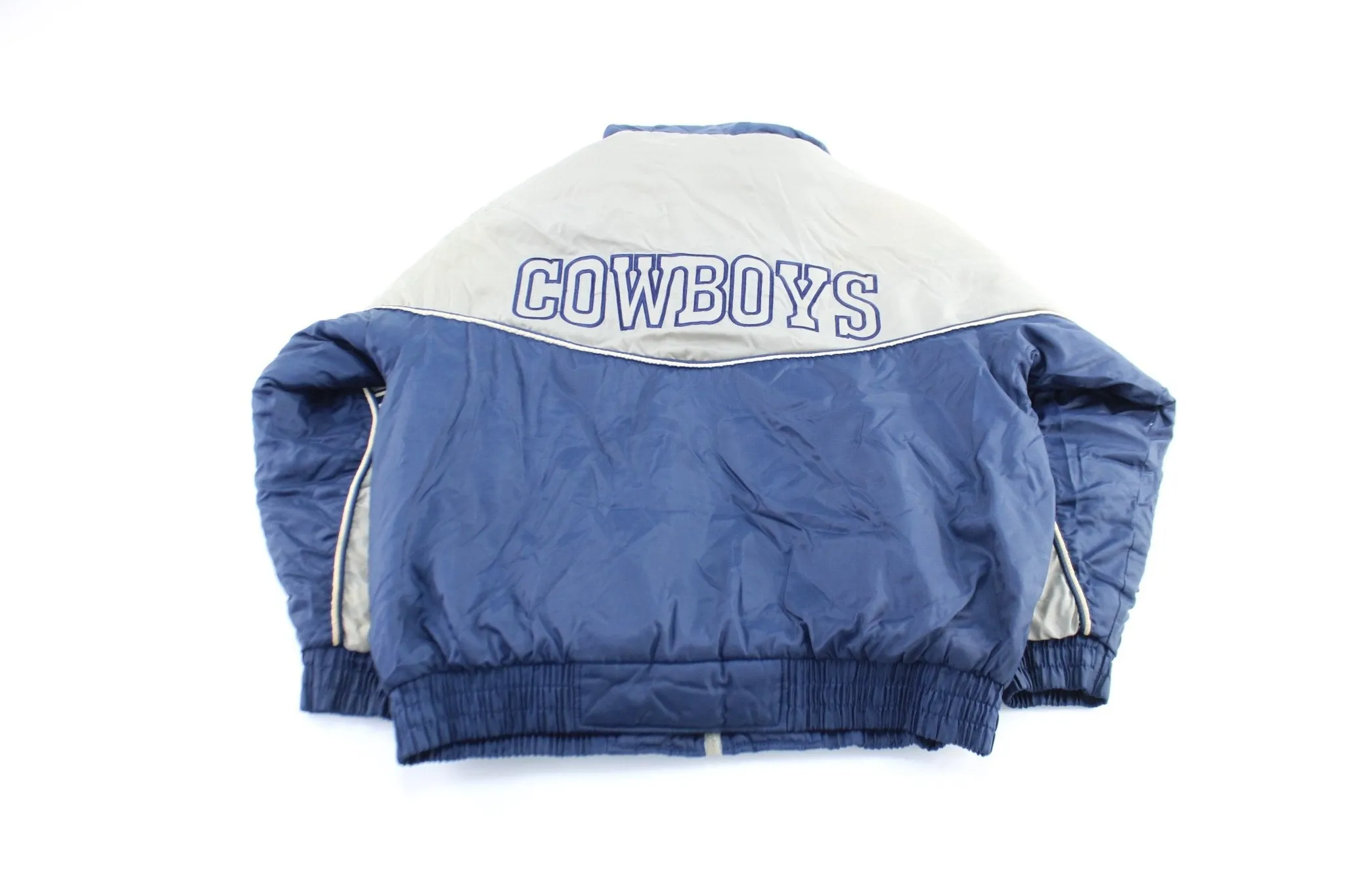 90's Dallas Cowboys Embroidered Hooded Zip Up Jacket