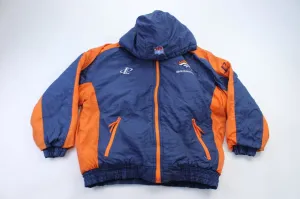 90's Denver Broncos Embroidered Logo Athletic Zip Up Jacket