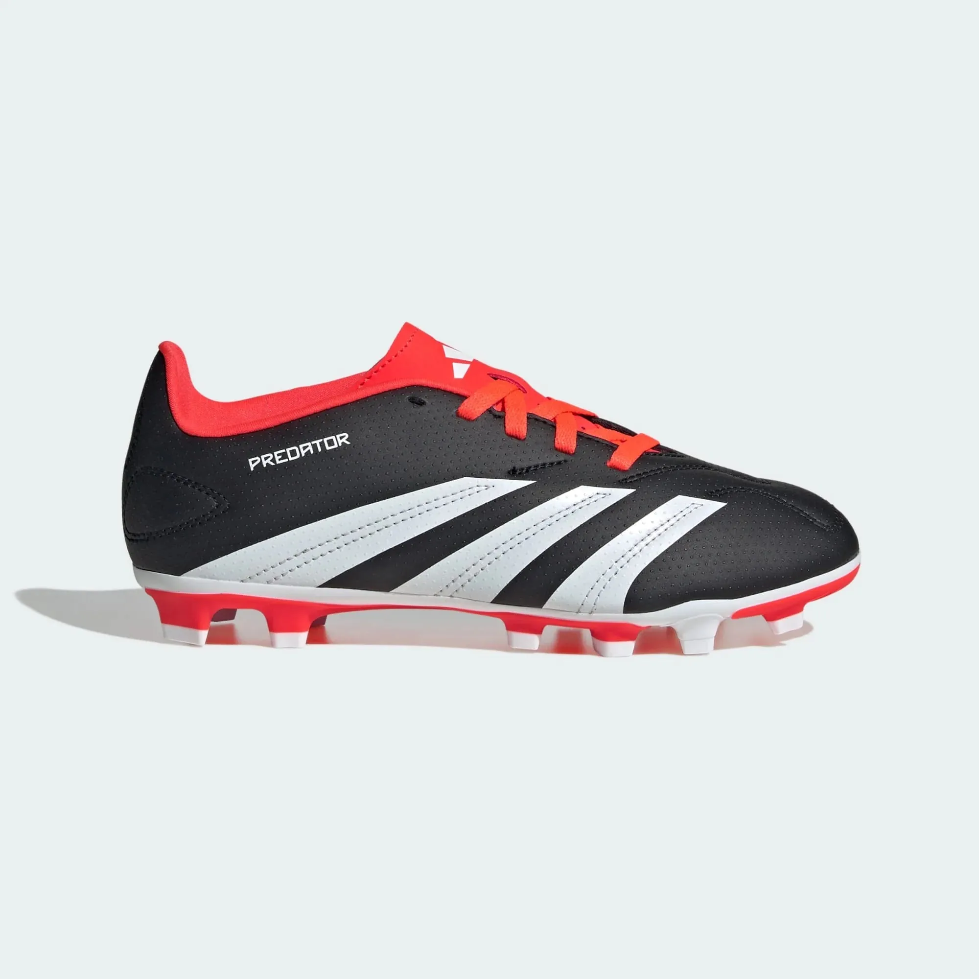 ADIDAS JR PREDATOR FxG-Black / Cloud White / Solar Red