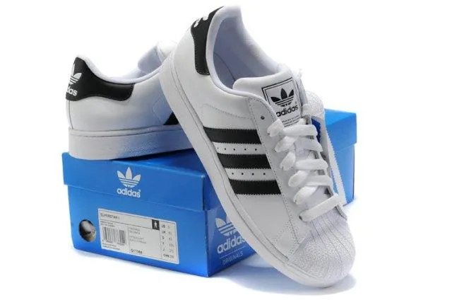 Adidas Originals Superstar 2 Leather Casual Sneakers White Black