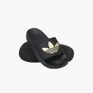 adidas Womens Adilette Lite Slide Black Gold