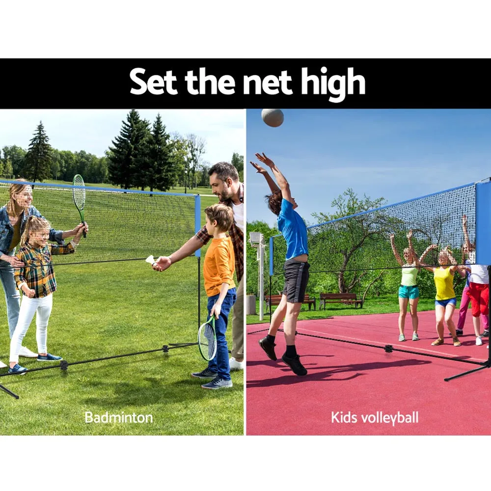 Adjustable Portable Sports Net Kit for Tennis, Volleyball & Badminton Everfit