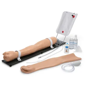 Advanced Multipurpose Venous Training Arm For IV, IM, and Sub-Q Practice, Left Arm, Light