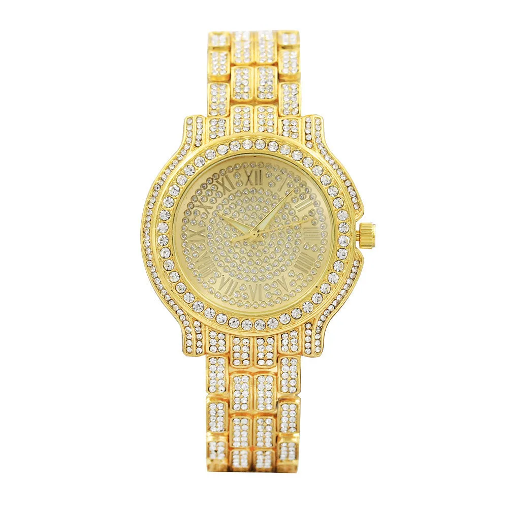 Alloy Steel Belt Watch Women's Watch Fashion Diamond Watch Full Diamond Watch Women's Watch