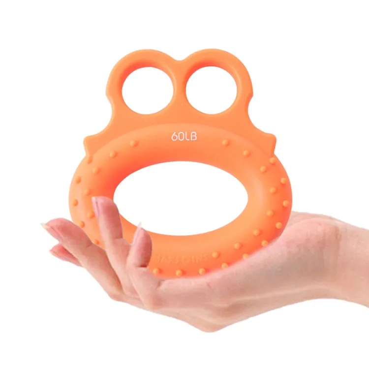 Angry Frog Shape Finger Grip Device Finger Strength Exercise Grip Ring(20LB (Green))