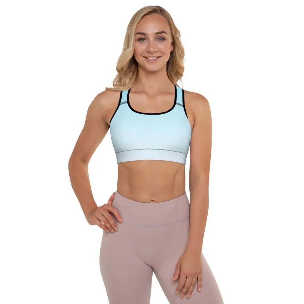 Arctic Ice Ombre Padded Sports Bra