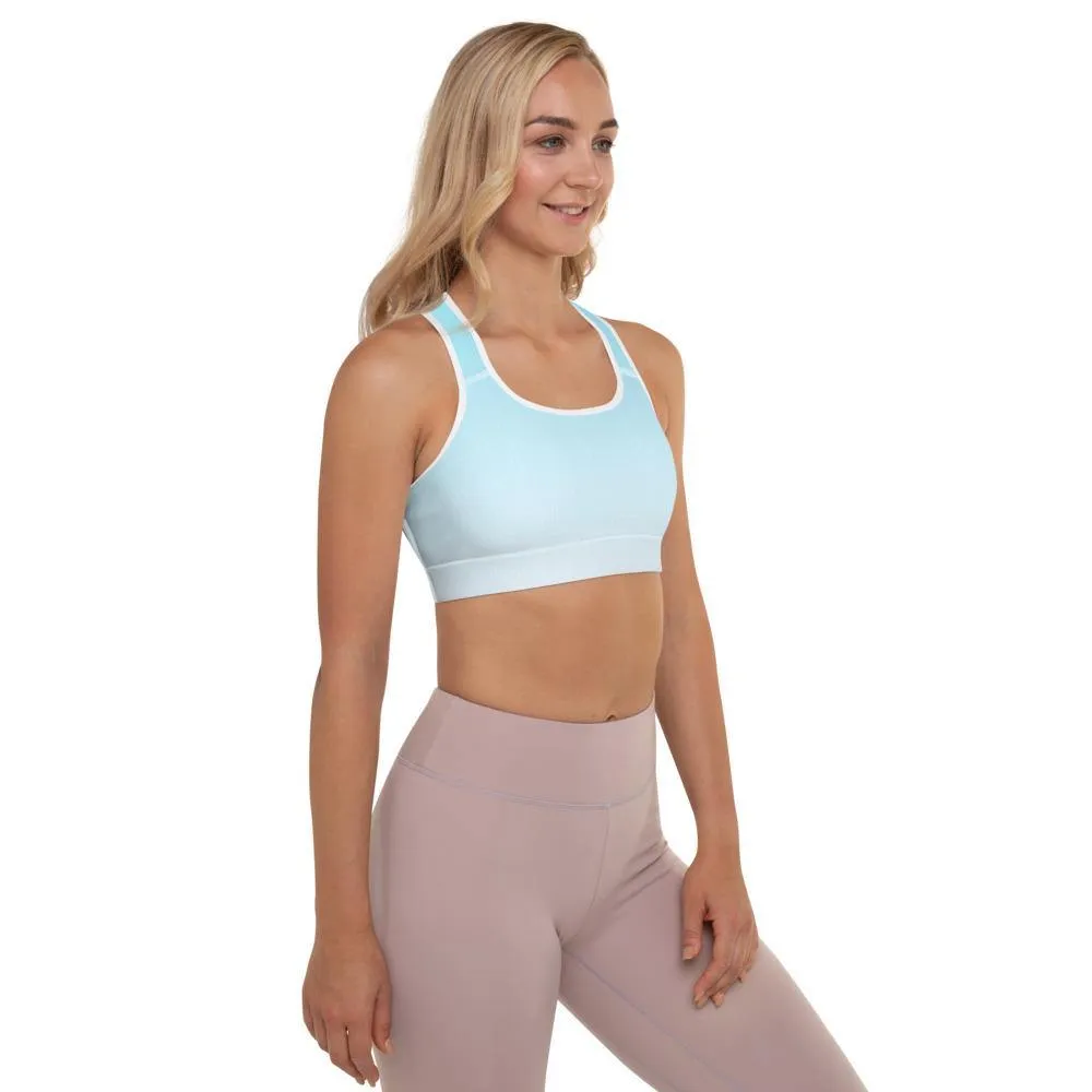 Arctic Ice Ombre Padded Sports Bra