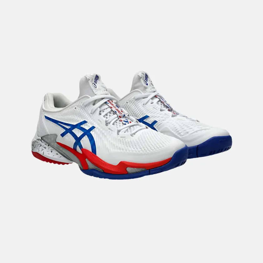 Asics Court FF 3 Novak Paris Men's Tennis Shoes -White/Asics Blue