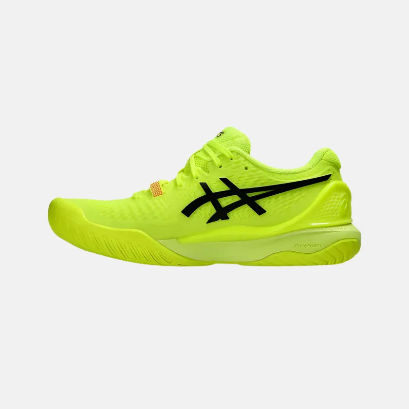 Asics Gel-Resolution 9 Paris Women's Tennis Shoes -Safety Yellow/Black