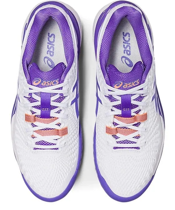 Asics Gel Resolution 9 Women's Tennis Shoes White/Amethyst