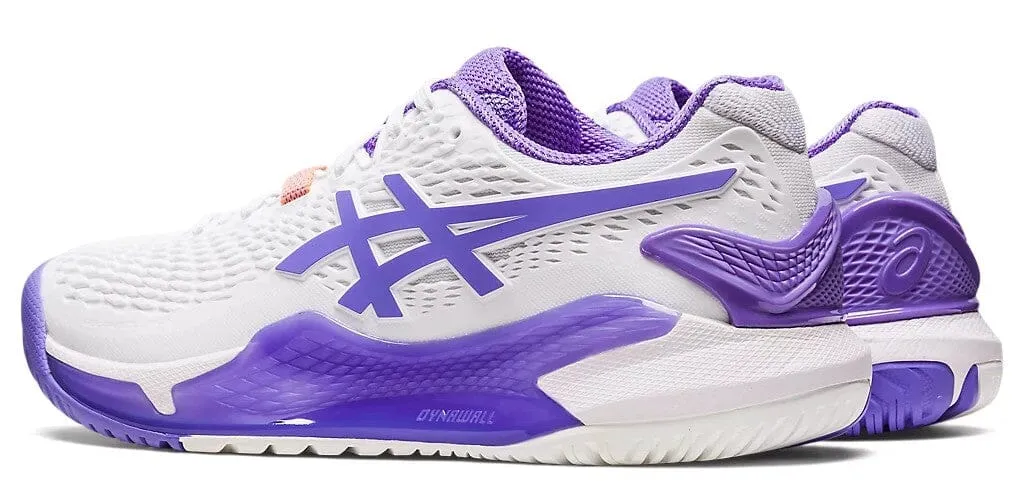 Asics Gel Resolution 9 Women's Tennis Shoes White/Amethyst