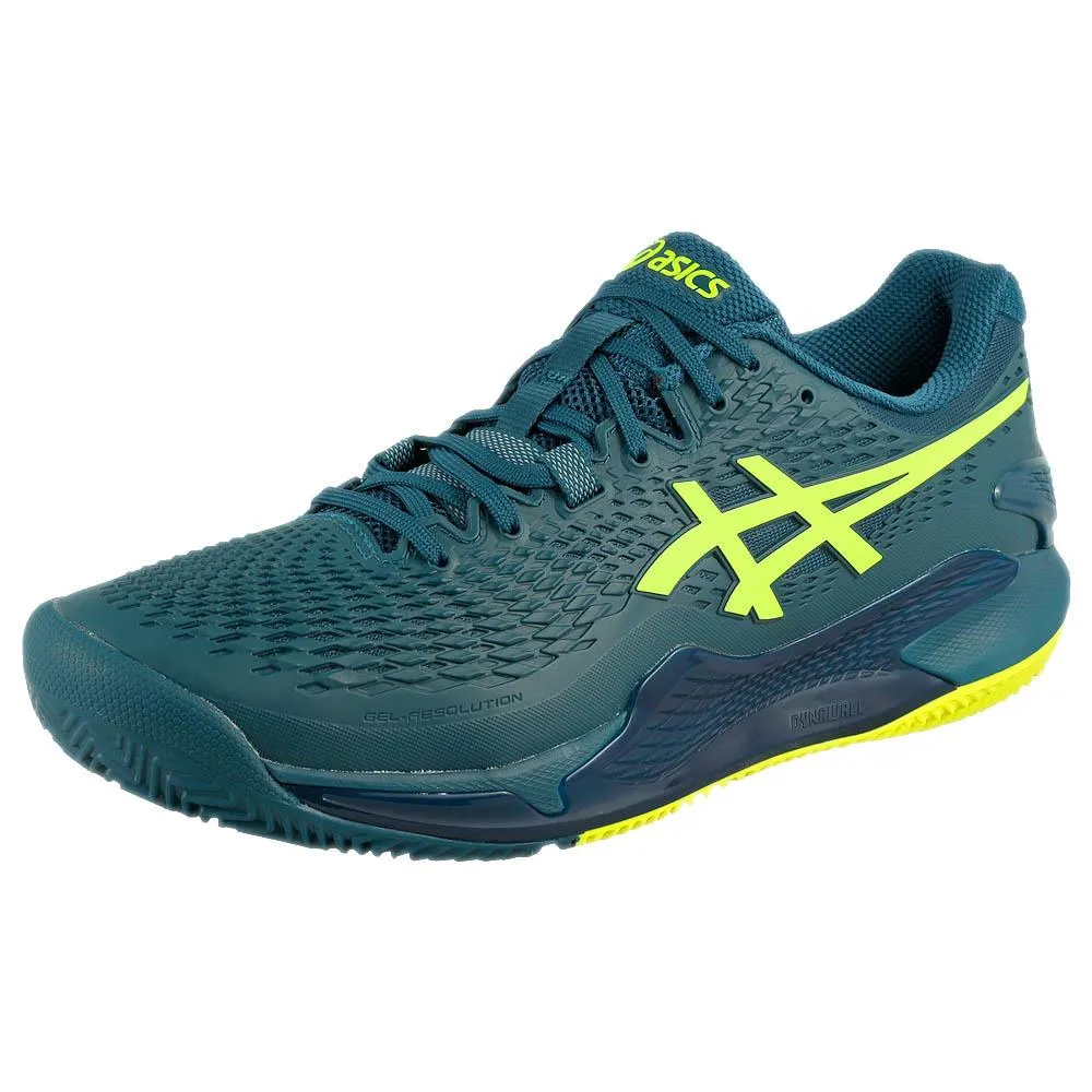 Asics Men's Gel-Resolution 9 - Clay - Mako Blue/Safety Yellow