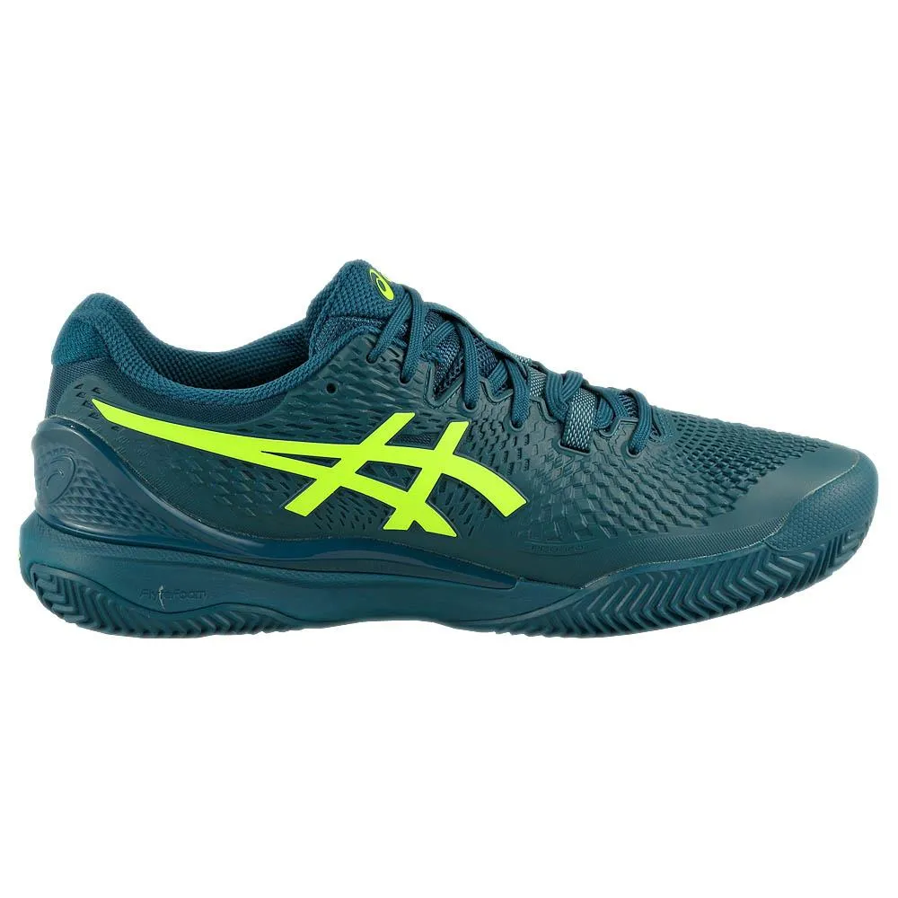 Asics Men's Gel-Resolution 9 - Clay - Mako Blue/Safety Yellow