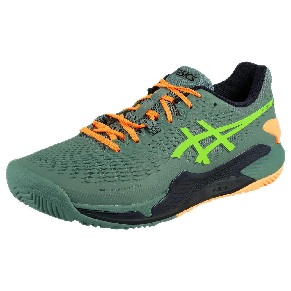 Asics Men's Gel-Resolution 9 - Padel - Celadon/Safety Yellow