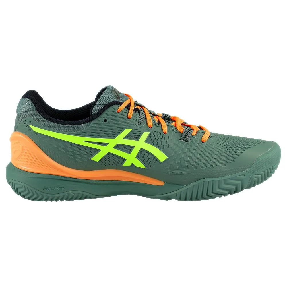 Asics Men's Gel-Resolution 9 - Padel - Celadon/Safety Yellow