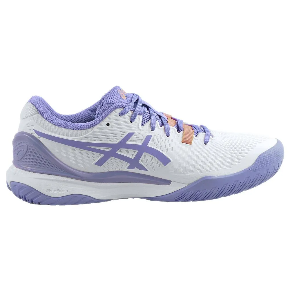 Asics Women's Gel-Resolution 9 - D Width - White/Amethyst