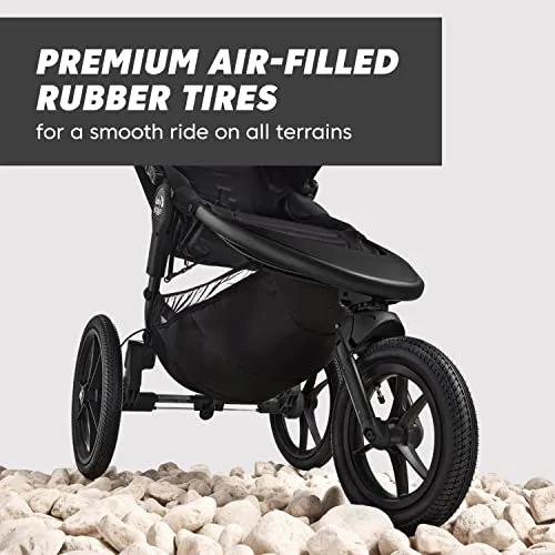 Baby Jogger Summit X3 Jogging Stroller, Midnight Black