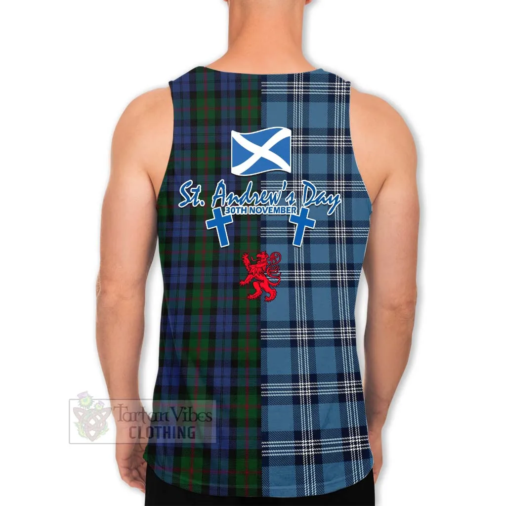 Baird Tartan Men's Tank Top Happy St. Andrew's Day Half Tartan Style