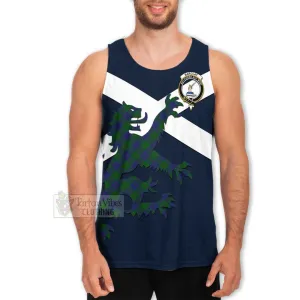 Barclay Tartan Lion Rampant Men's Tank Top  Proudly Display Your Heritage with Alba Gu Brath and Clan Name