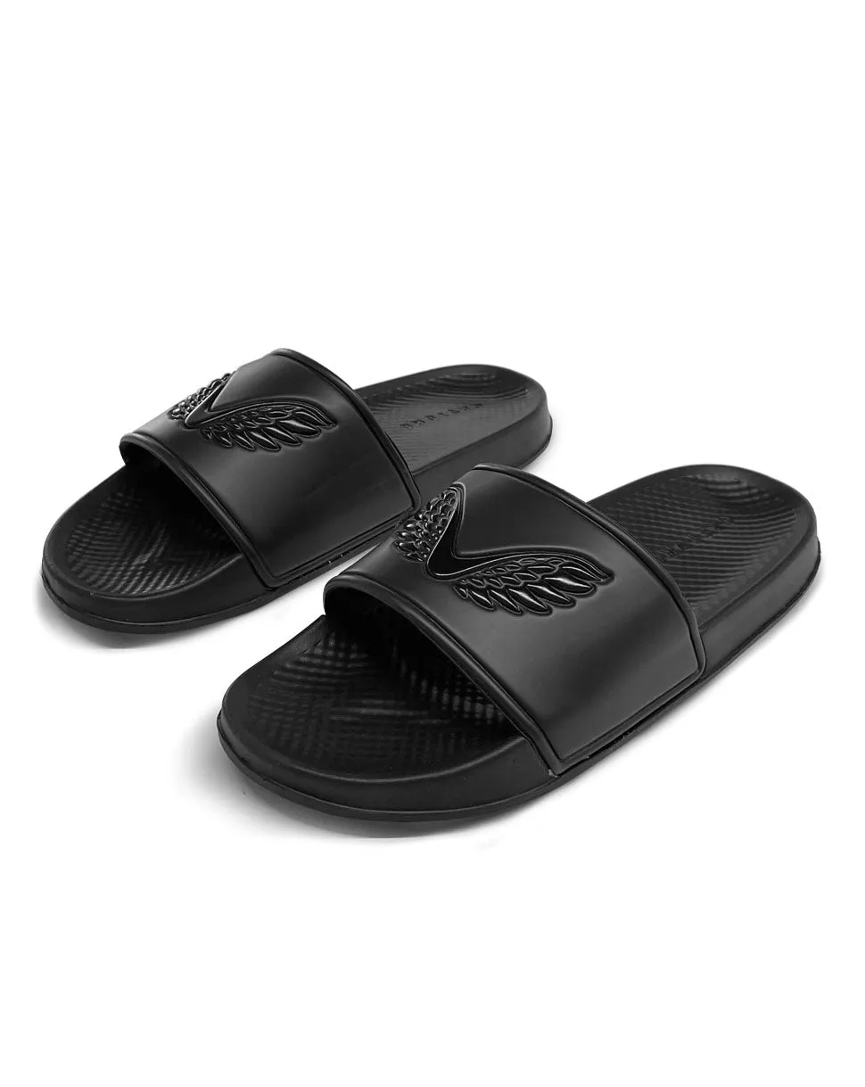 Black Castore Sliders