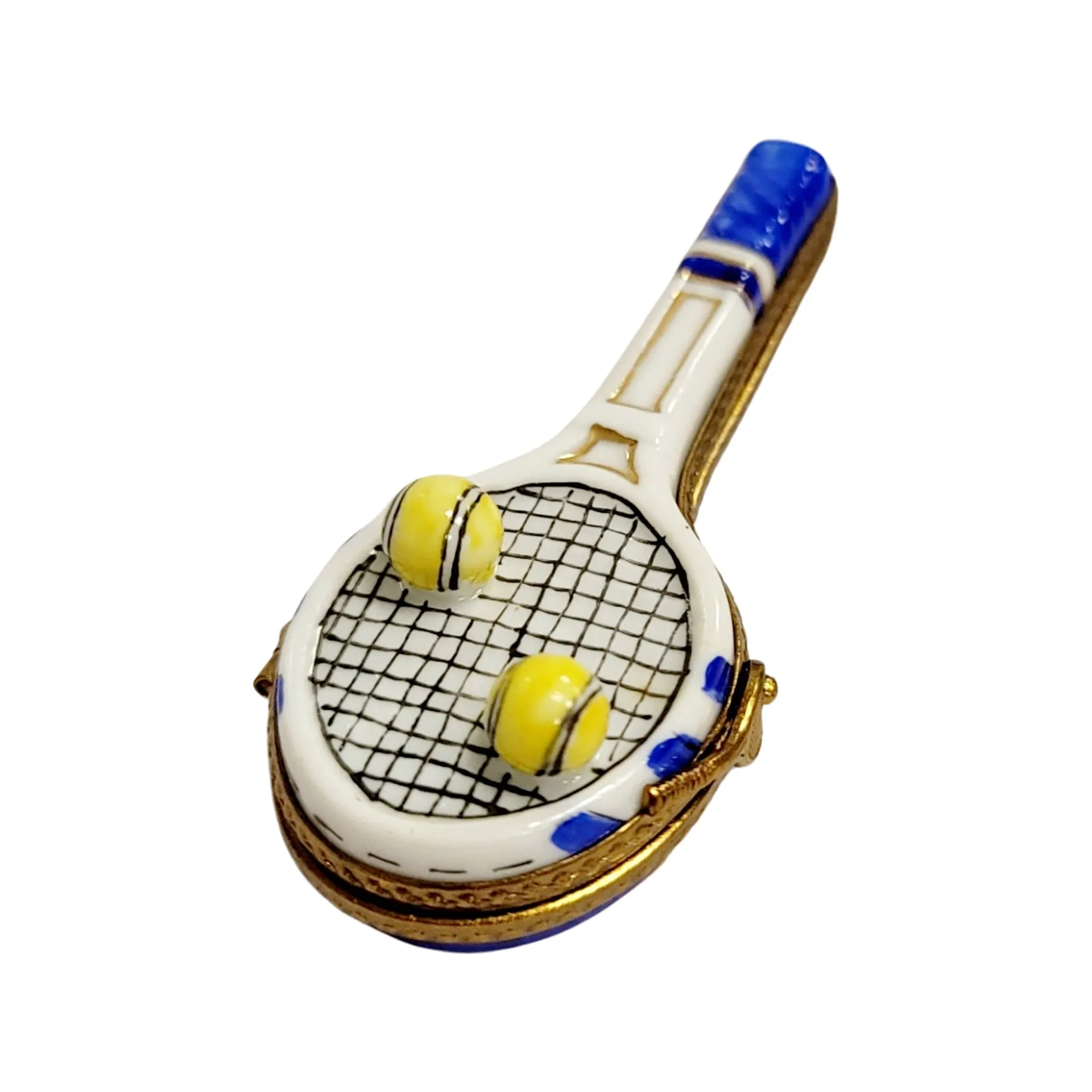 Blue Tennis Racquet 2 Balls