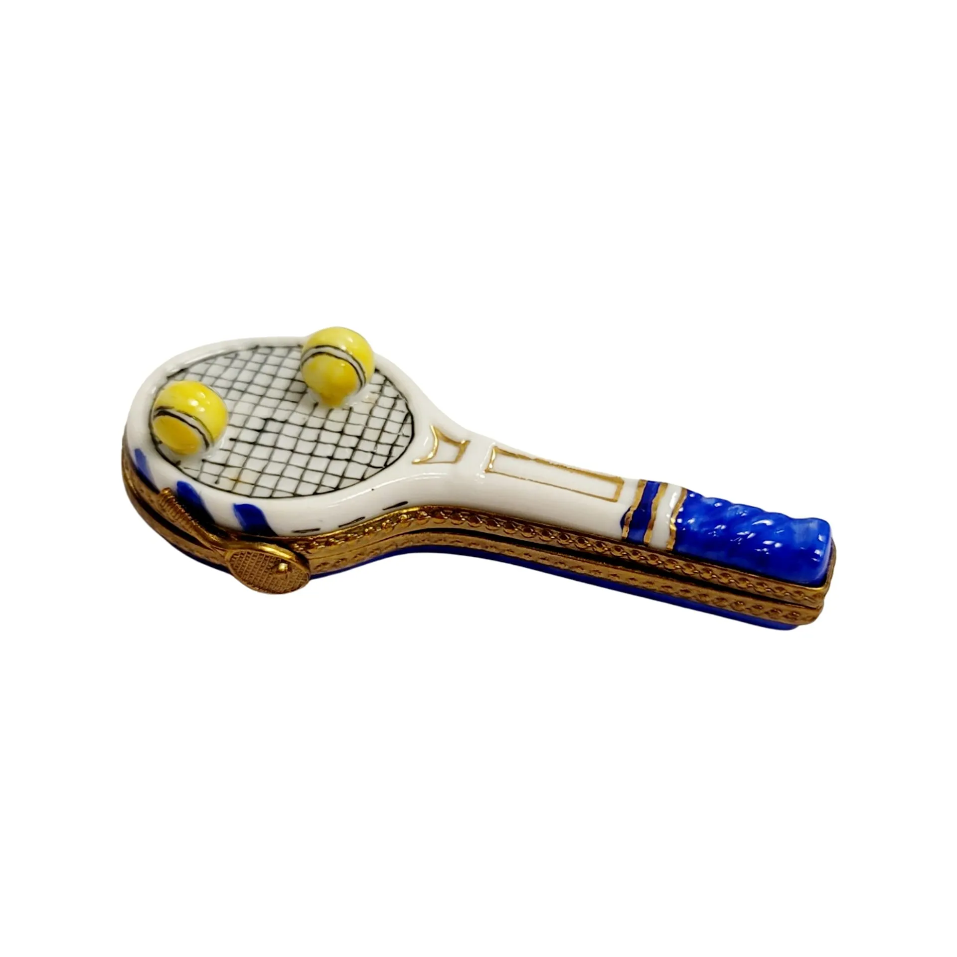 Blue Tennis Racquet 2 Balls