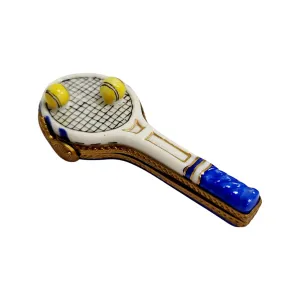 Blue Tennis Racquet 2 Balls