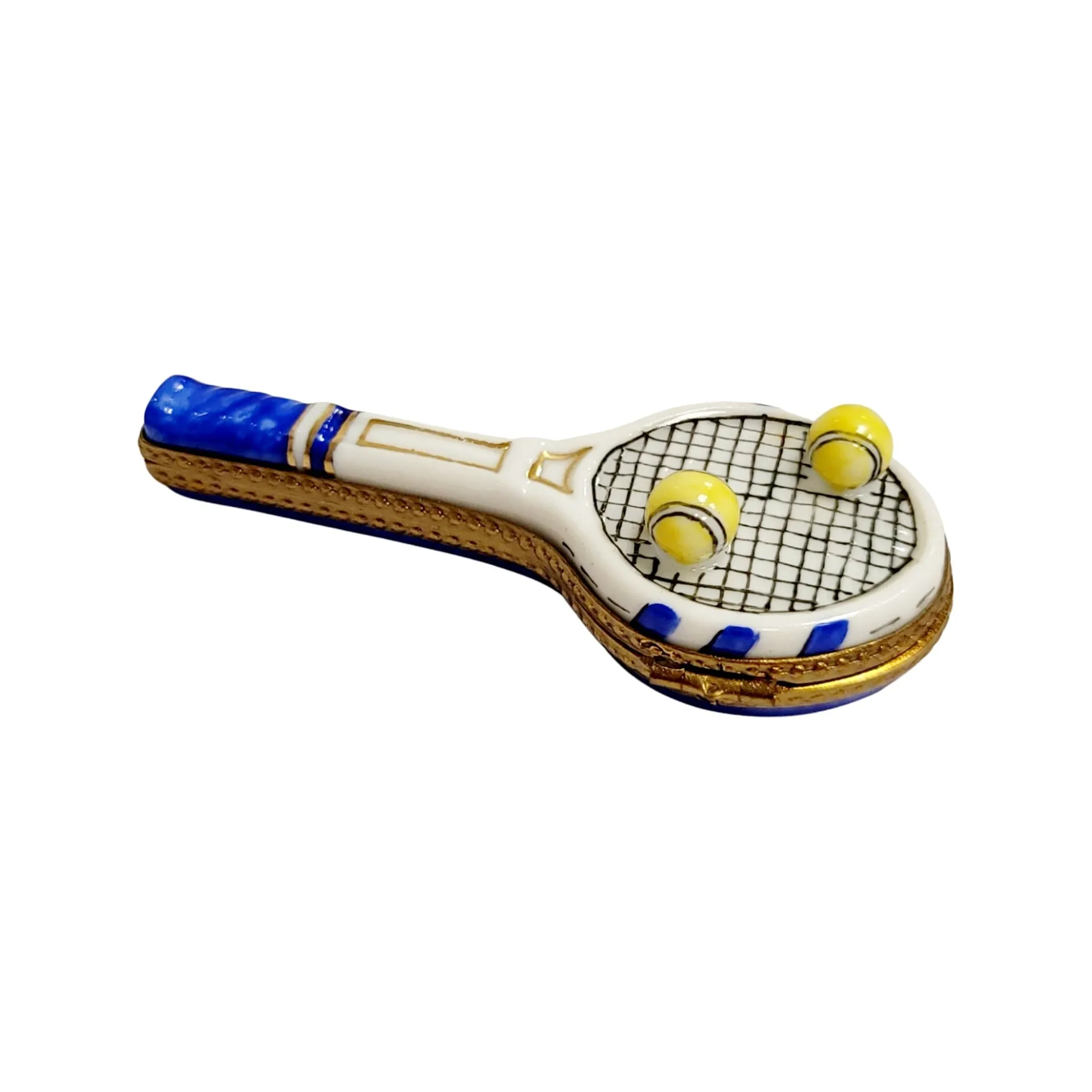 Blue Tennis Racquet 2 Balls