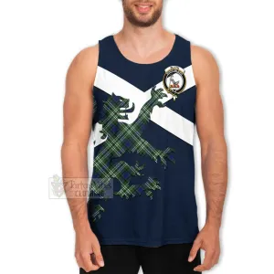 Blyth Tartan Lion Rampant Men's Tank Top  Proudly Display Your Heritage with Alba Gu Brath and Clan Name