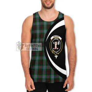 Brodie Hunting Tartan Men's Tank Top with Family Crest Circle Style