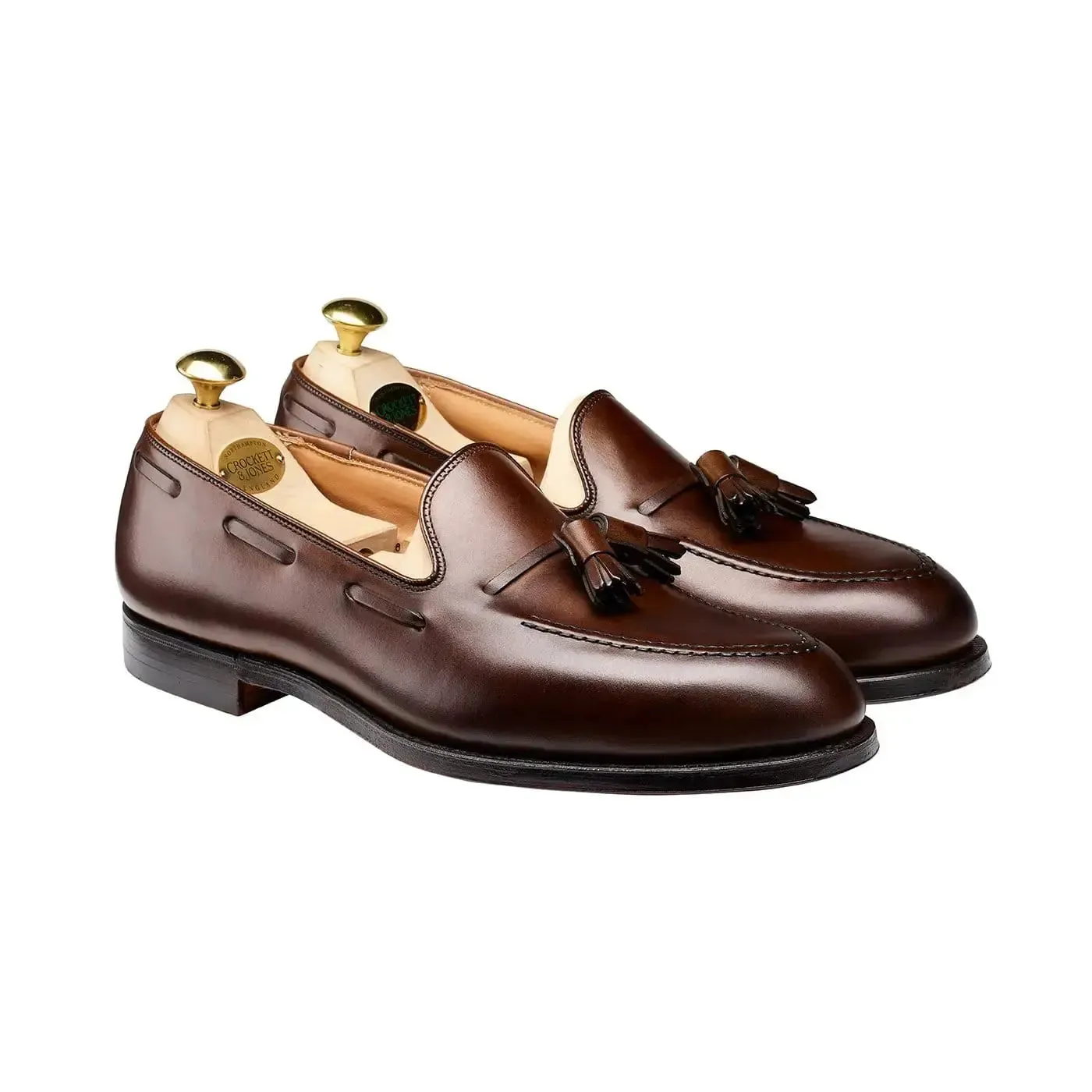 Cavendish Dark Brown Burnished Calf Tassel Loafer