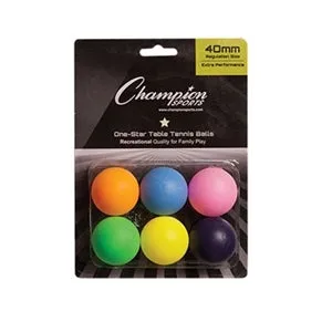 Champion Sports 1 Star Table Tennis Balls