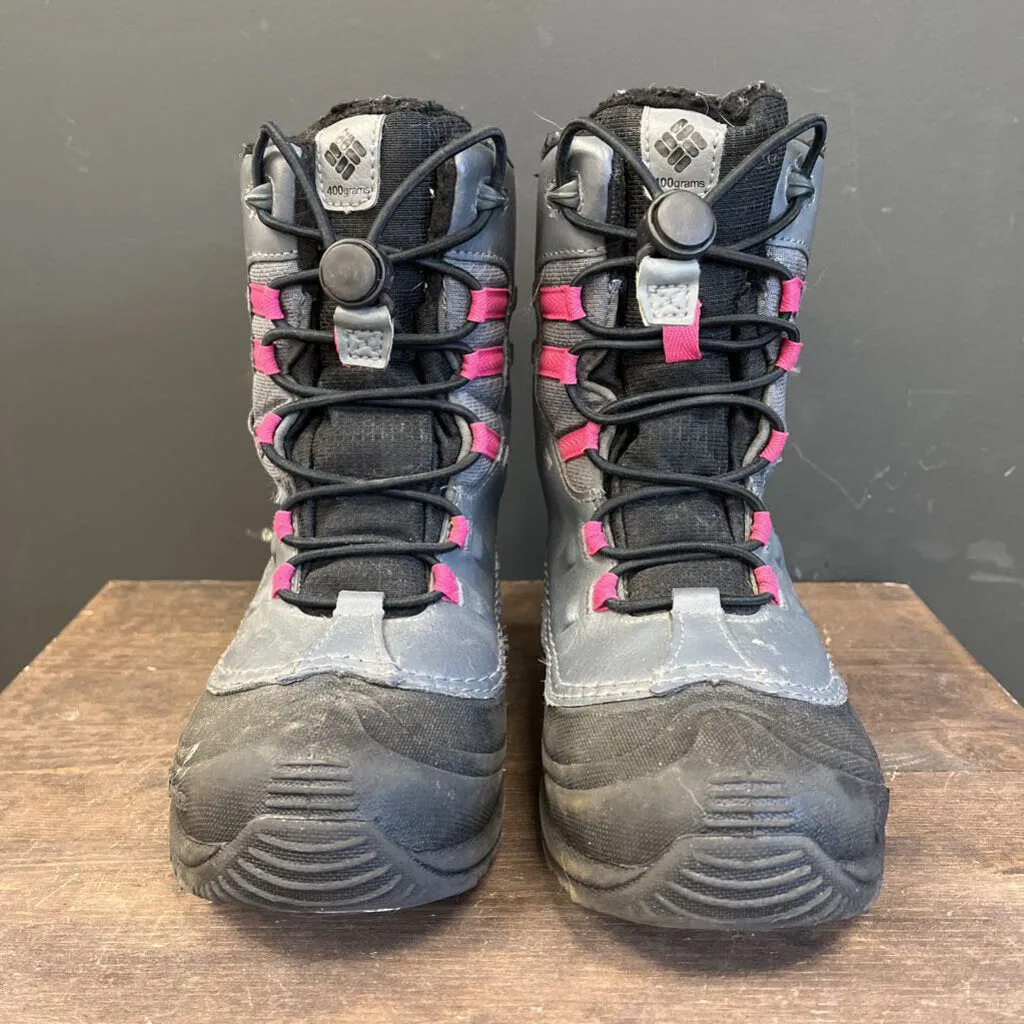 Columbia - Kids' Bugaboot 400g Omni Snow Boots - MSRP $110: Black/Grey/Pink-children-3Y