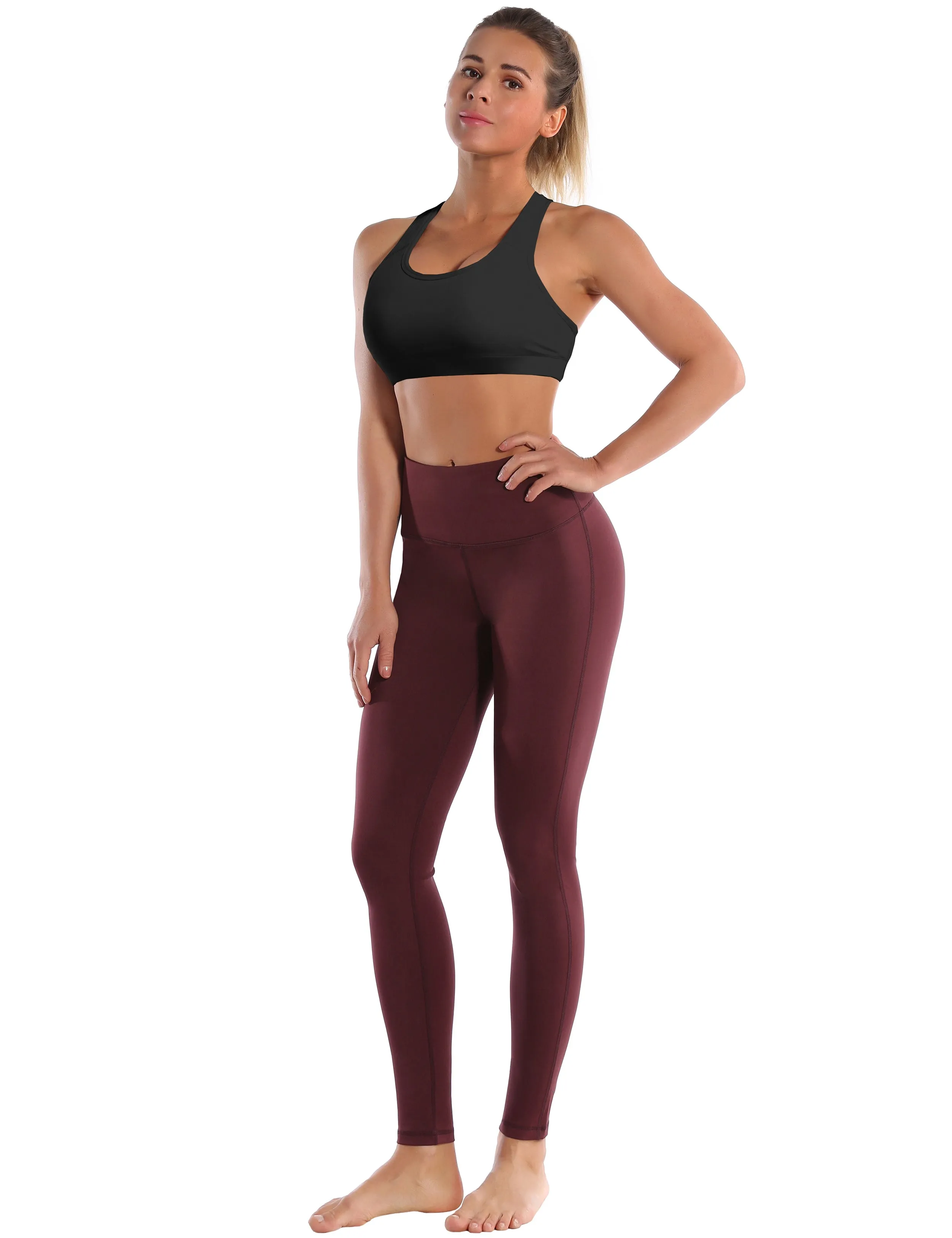 Compression Racerback Sports Bras black_Jogging