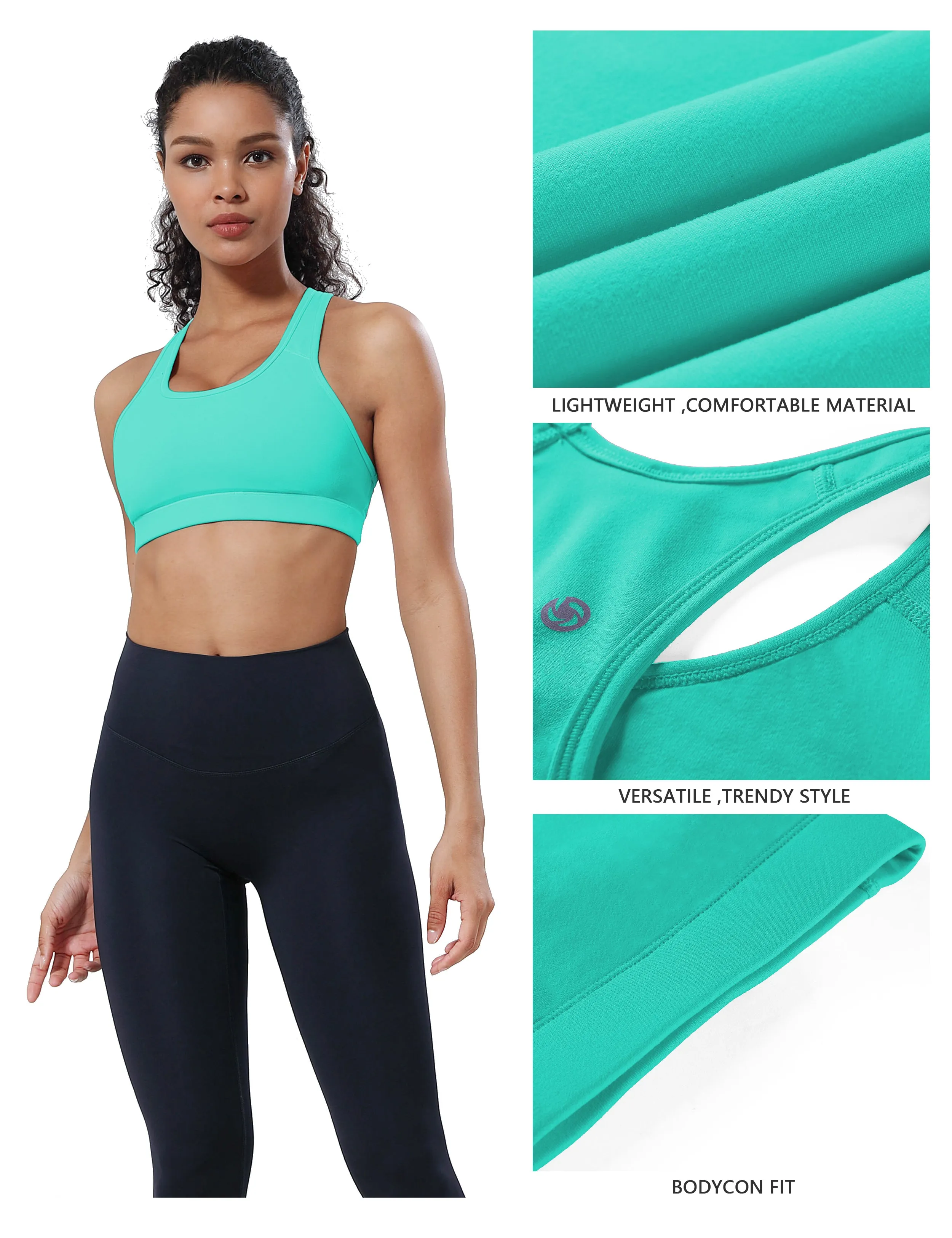 Compression Racerback Sports Bras_Jogging