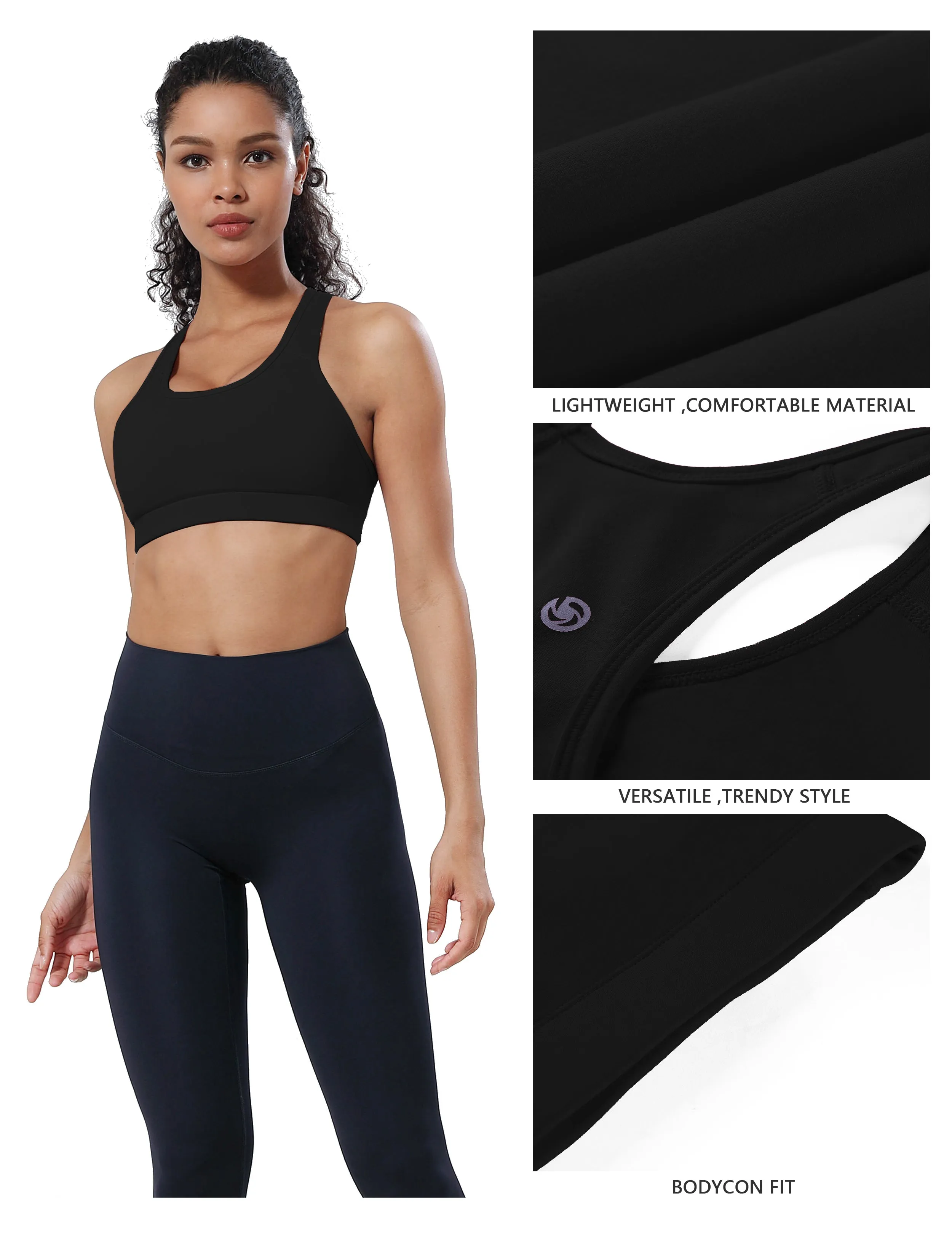 Compression Racerback Sports Bras_Jogging