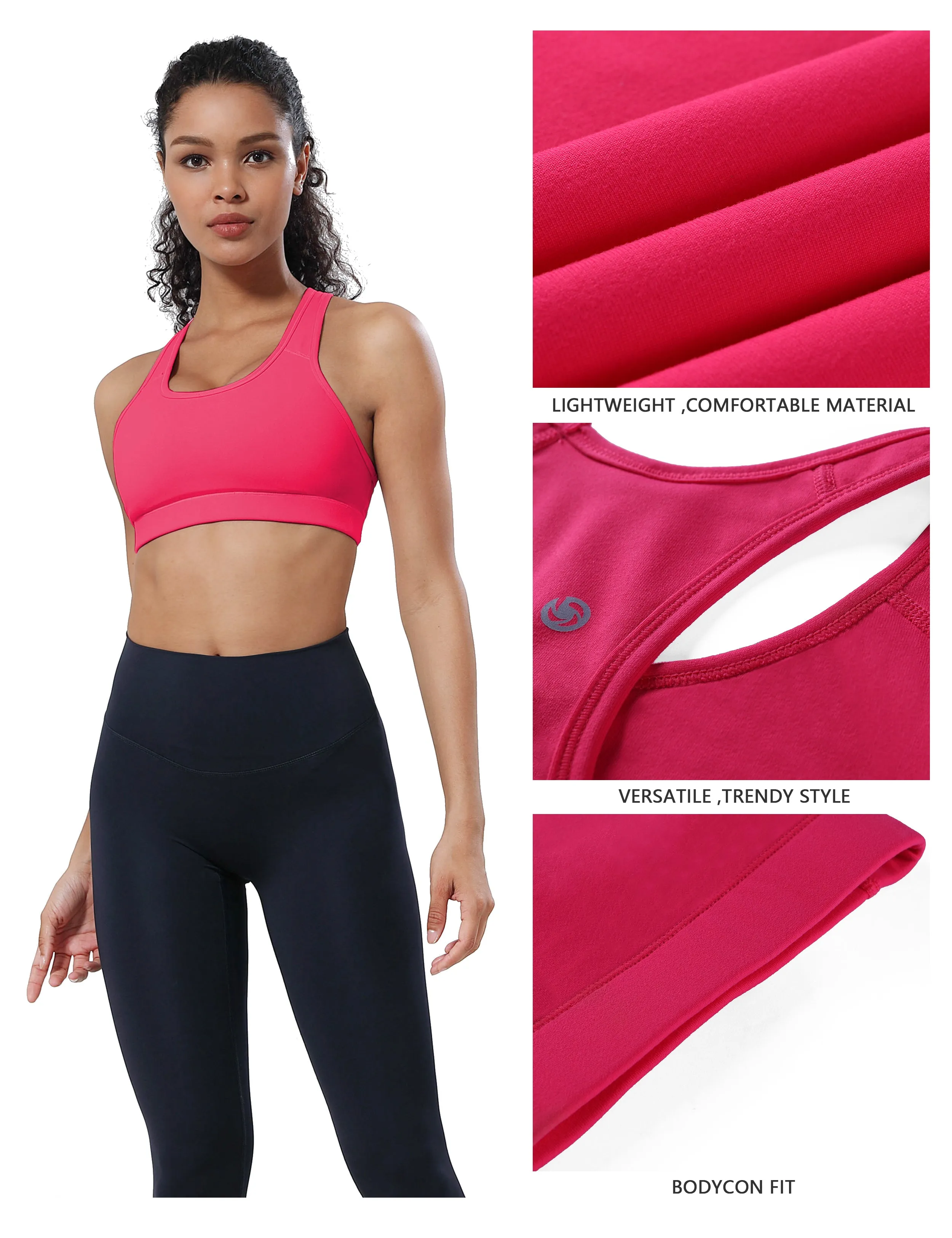 Compression Racerback Sports Bras_Jogging