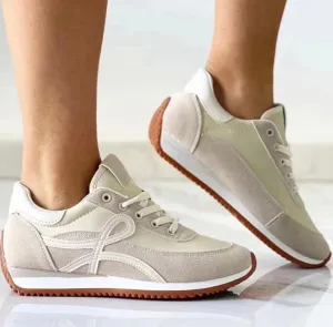 Cream Lauren Trainers