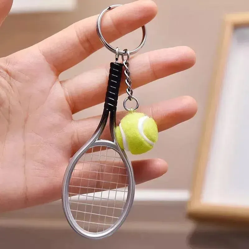 Creative Sports Mini Tennis Racket Keychain