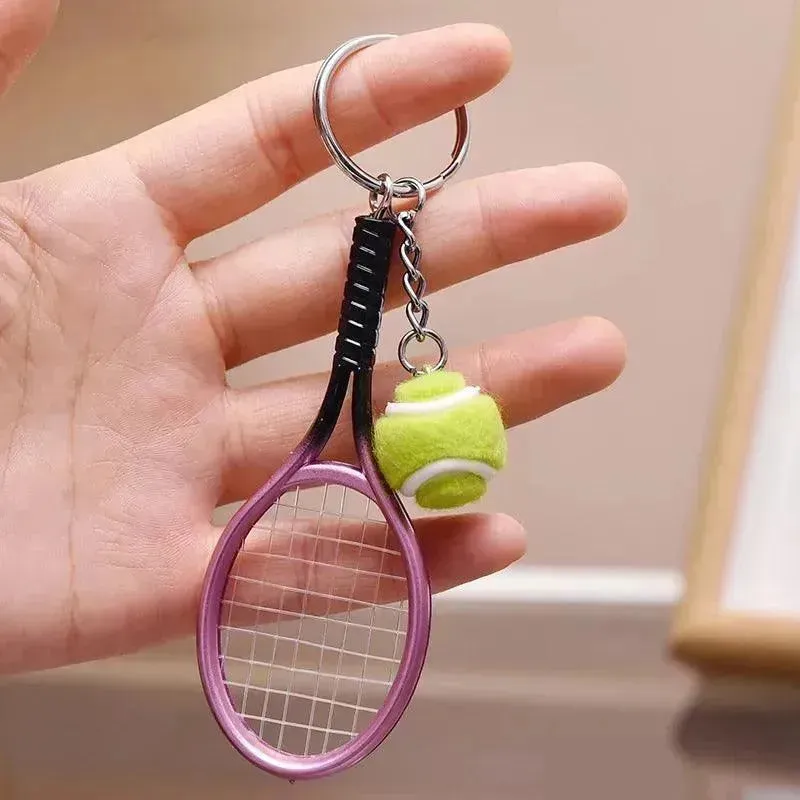 Creative Sports Mini Tennis Racket Keychain