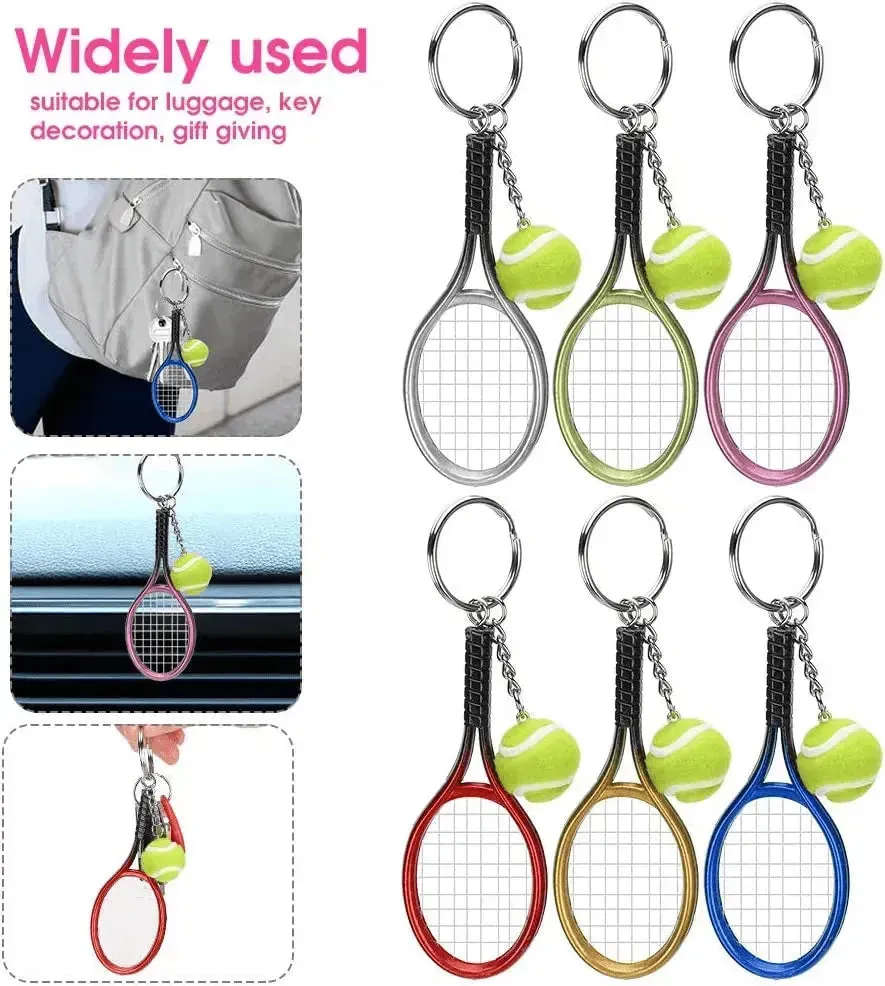 Creative Sports Mini Tennis Racket Keychain