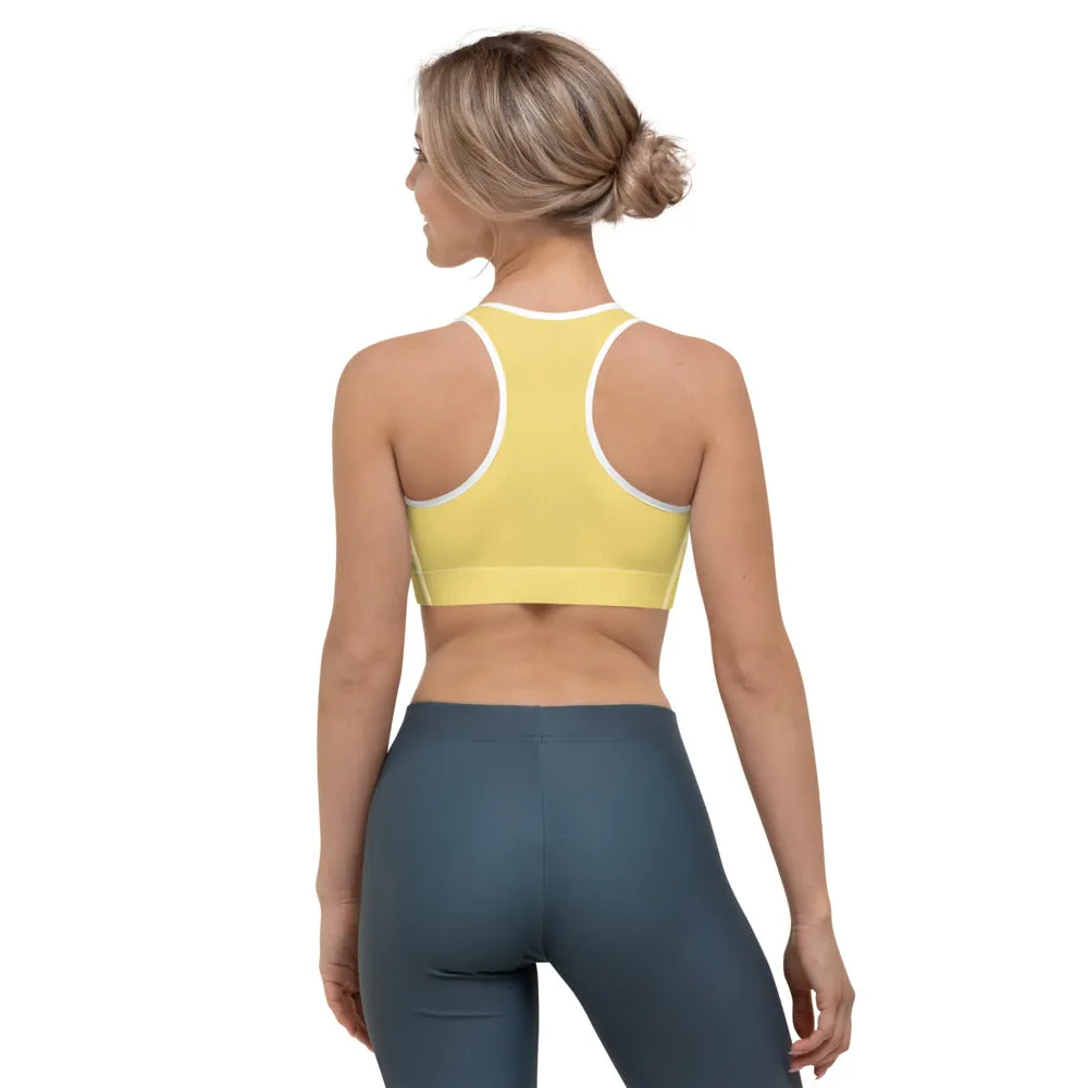 Daisy Yellow Sports Bra