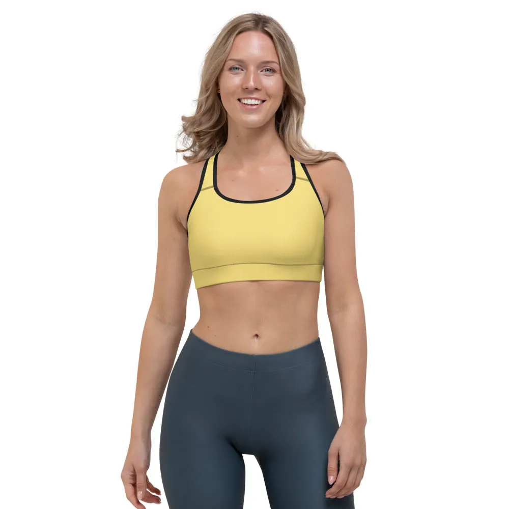 Daisy Yellow Sports Bra