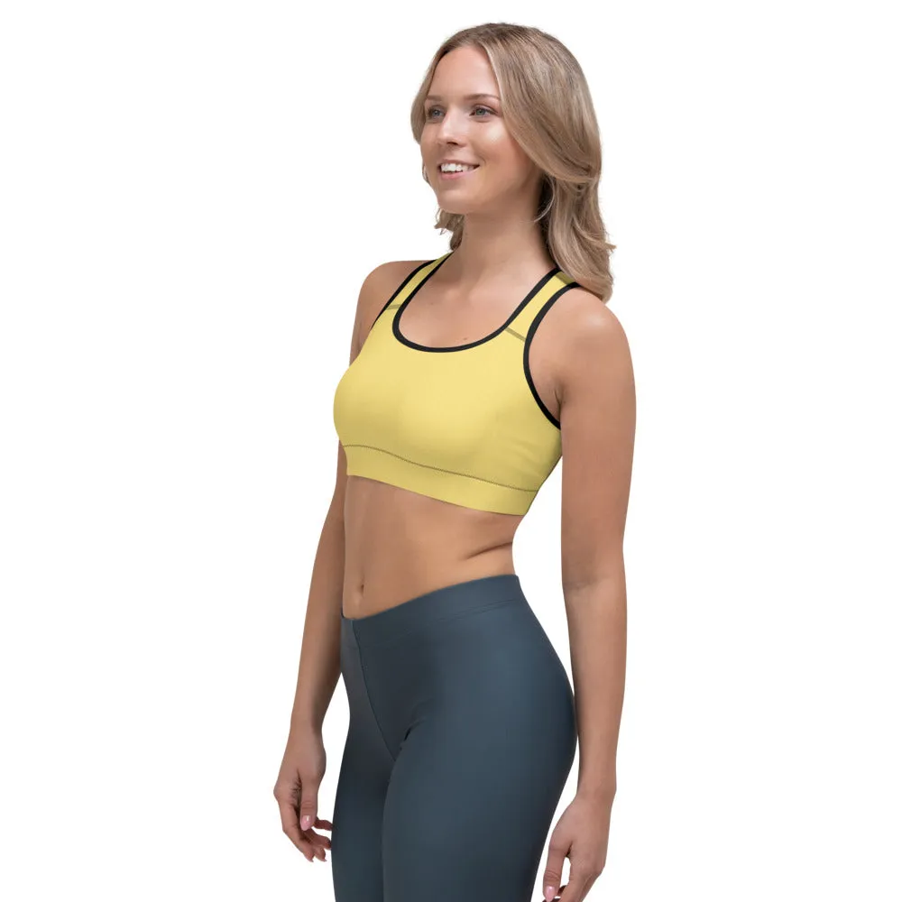 Daisy Yellow Sports Bra