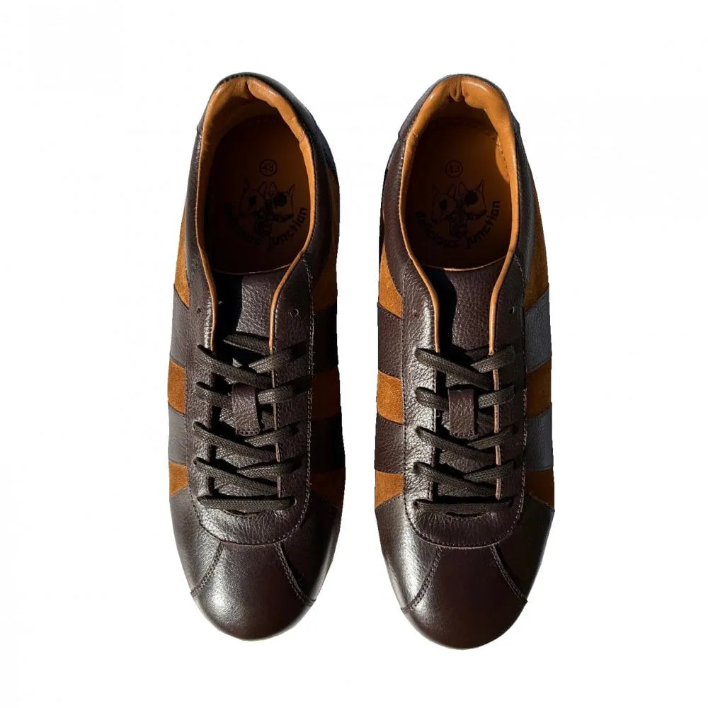 Delicious Junction Chad Leather Trainers Brown