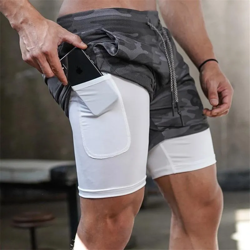 Double-deck Quick Dry GYM Running Shorts