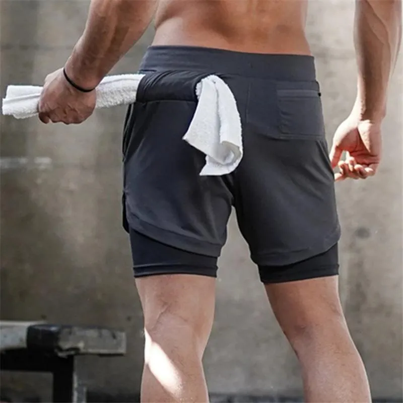 Double-deck Quick Dry GYM Running Shorts